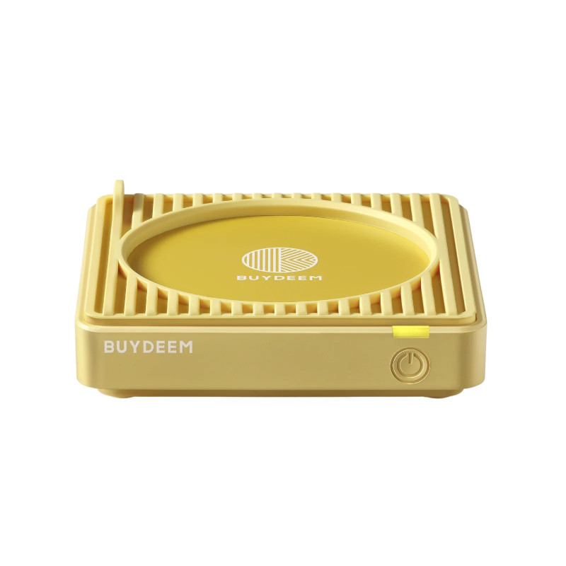 Нагревател за чаши BUYDEEM OA2001, 24W, 2 настройки, Автоматично спиране, Водоустойчив, Жълт — оферта от alleop.bg