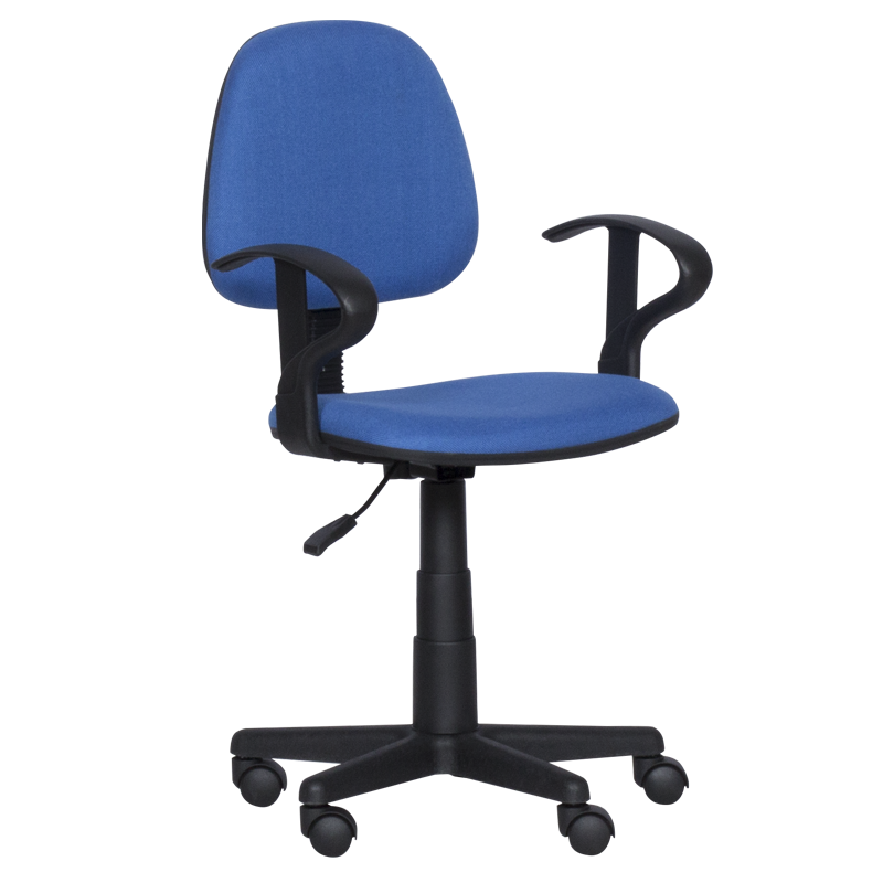 Детски стол Carmen 6012 T 3520028-1, До 70 кг, Газов механизъм, Полипропиленови колелца, Дамаска, Син — оферта от alleop.bg