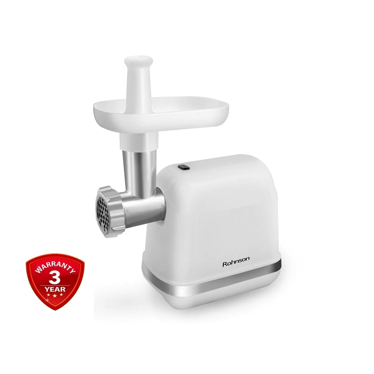 Месомелачка Rohnson R-5409, 1300W, 1 кг/мин, 1 скорост, Ножчета от неръждаема стомана, Бял — оферта от potrebno.bg
