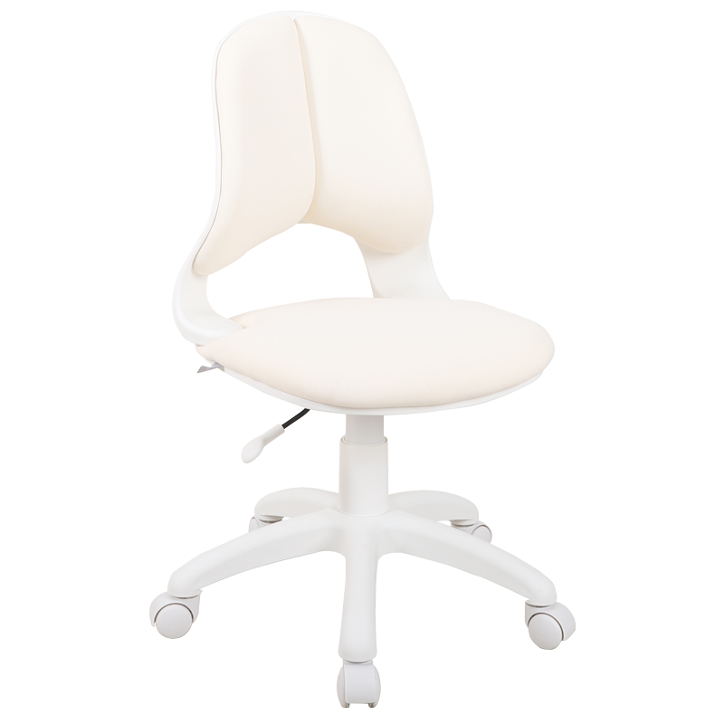 Детски стол Carmen 6017-2, До 70 кг, Колелца, Газов амортисьор, Бял — оферта от alleop.bg