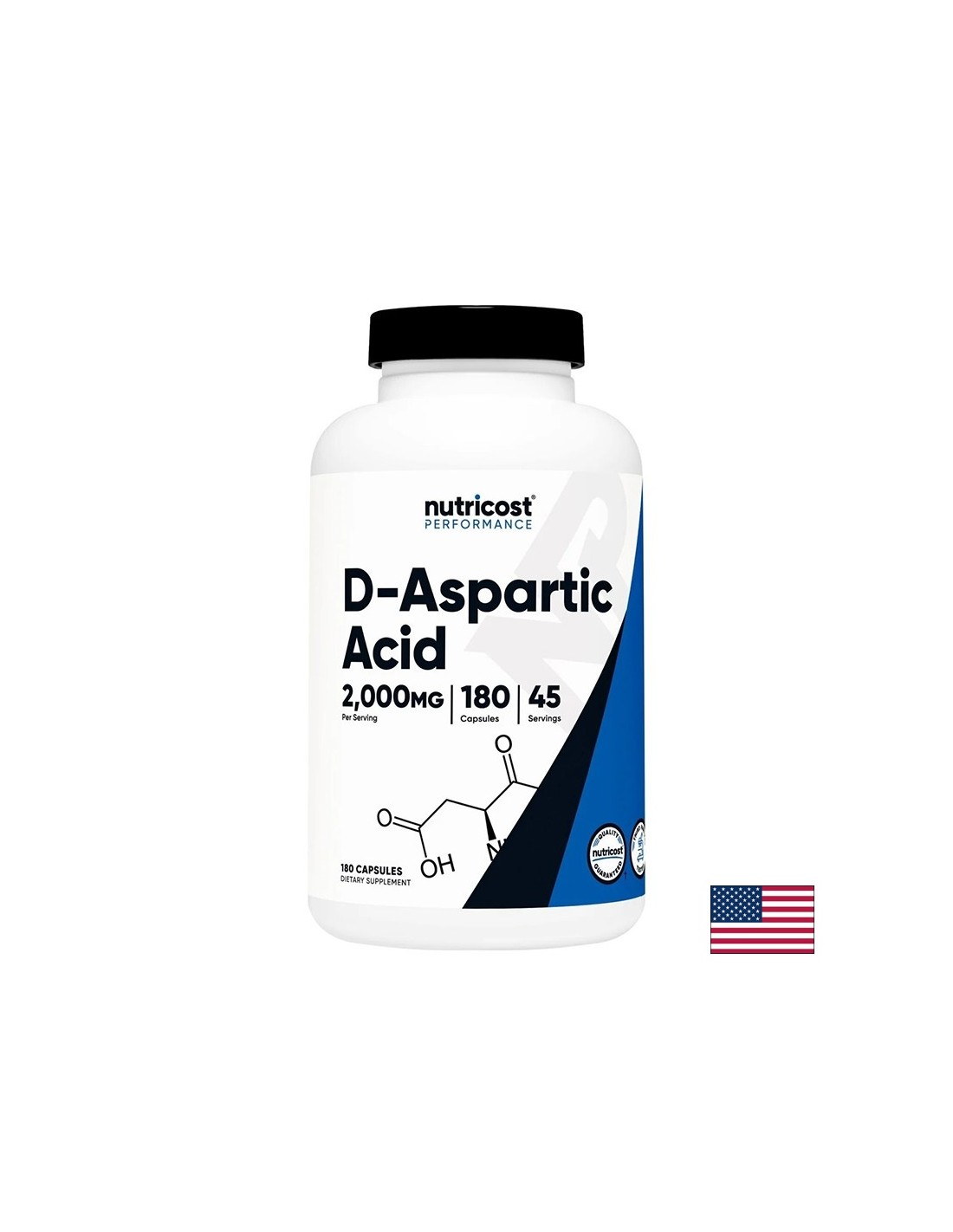 D-аспарагинова киселина, 500 mg, 180 капсули — оферта от revita.bg