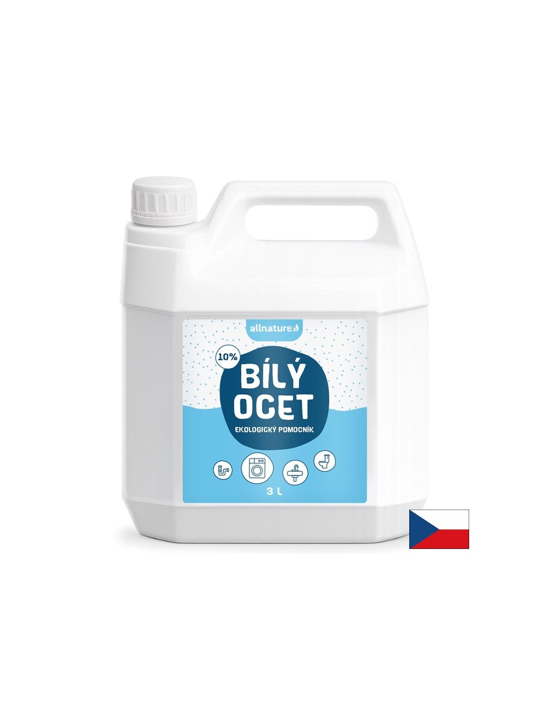 Бял оцет 10 % – Разтваря варовик, 3000 ml — оферта от revita.bg