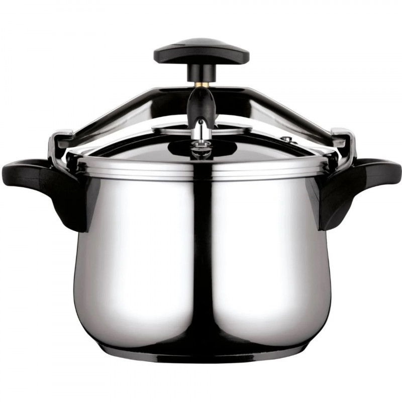 Тенджера под налягане Fagor Clasica 10L, 55 kPa, 24 см, Предпазен мост, 3 защити, Неръждаема стомана 18/10, Индукция, Сребрист — оферта от alleop.bg