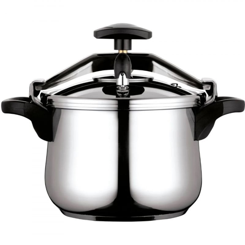 Тенджера под налягане Fagor Clasica 8L, 55 kPa, 24 см, Предпазен мост, 3 защити, Неръждаема стомана 18/10, Индукция, Сребрист — оферта от alleop.bg