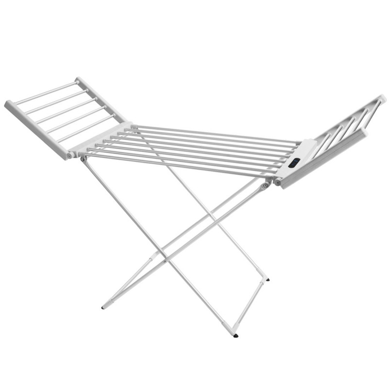 Електрически сушилник за дрехи NostroLux NL1975A, 260W, 45-70°C, Таймер, Дисплей, Бял — оферта от alleop.bg