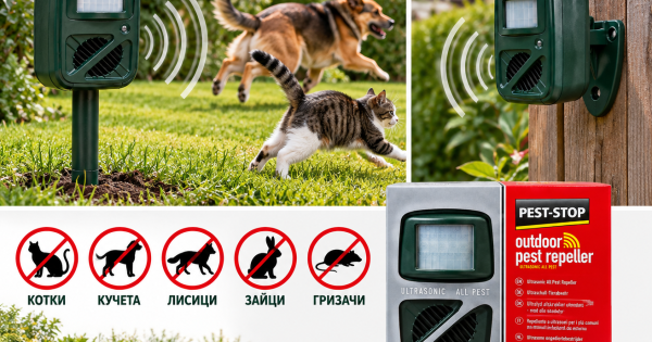 Ултразвуков уред за прогонване на кучета, котки, лисици, гризачи Pest-Stop Outdoor — оферта от newfresh.org
