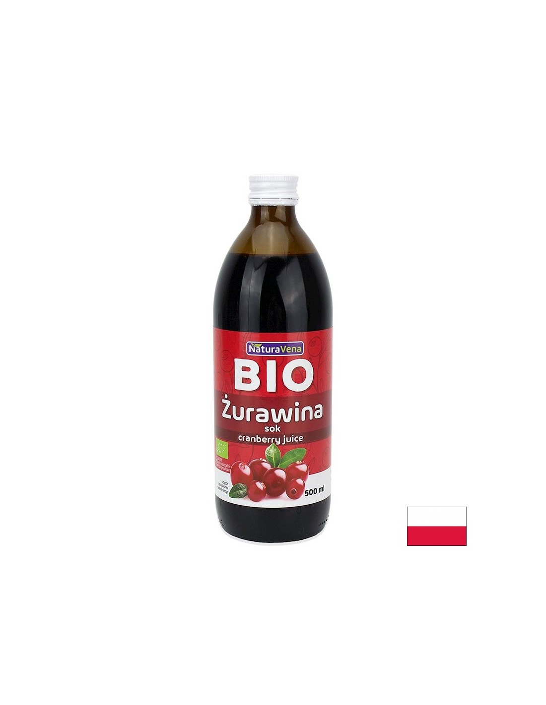 100% БИО сок от червени боровинки, от концентрат, 500 ml — оферта от revita.bg