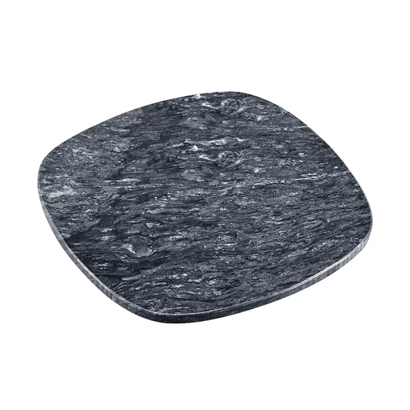 Плато за сервиране от естествен мрамор Kesper 38410, 25x25 см, Квадрат, Сив — оферта от alleop.bg