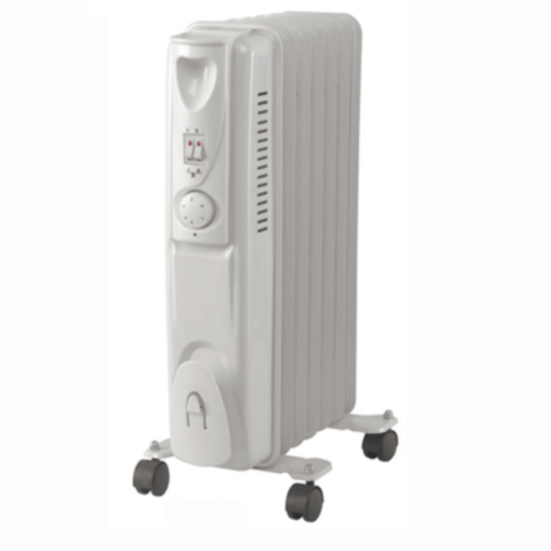 Маслен радиатор Lamarque LOH-92, 2000W, 9 ребра, 3 степени, Светлинни индикатори, Колелца, Бял — оферта от alleop.bg