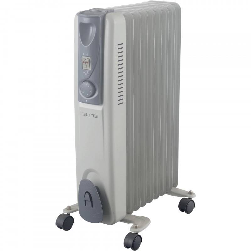 Маслен радиатор Elite EOH-9200, 9 ребра, 3 настройки, 2500W, Сив — оферта от potrebno.bg