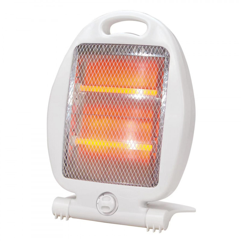 Кварцова печка Lamarque LQH-3342, 800W, 12 м3, 2 степени, Защита, Бял — оферта от alleop.bg