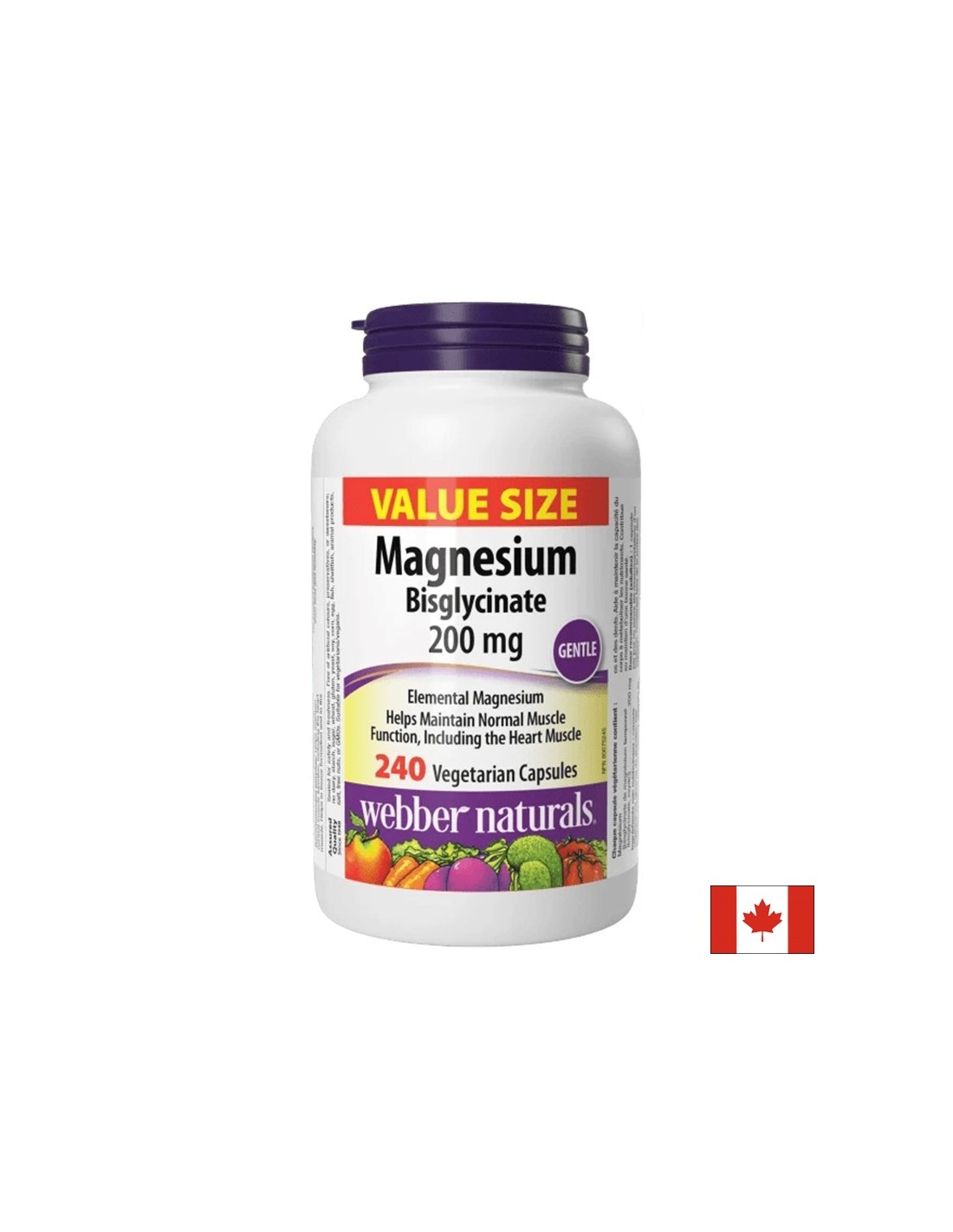 Магнезий (бисглицинат и оксид) – Нервна система и мускулна функция, 200 mg, 240 растителни капсули — оферта от revita.bg
