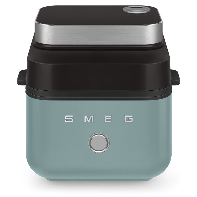 Фритюрник с горещ въздух Smeg Collezione AFC01EGMAU, 1450W, 7.3 л, 40-200°C, 7 програми, Двоен режим, Сензорно управление, Таймер, LED, Зелен — оферта от alleop.bg