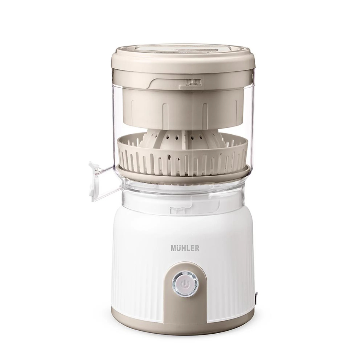 Цитрус Преса Muhler MJ-9022, 90W, 2 конуса, Самоизстискваща система, Бял — оферта от potrebno.bg