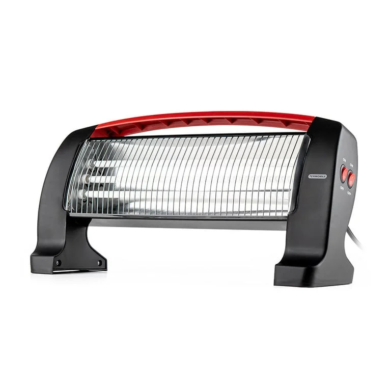 Кварцова печка Termomax TR312, 1200W, 3 степени, 3 нагревателя, Защита IP20, Черен — оферта от potrebno.bg