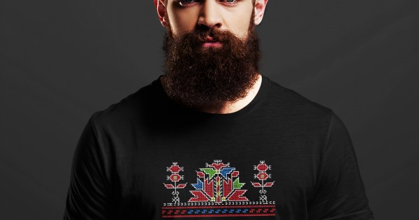 Мъжка тениска с шевица - Дървото на живота — оферта от clothink.eu