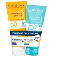 БИОДЕРМА ФОТОДЕРМ Мляко ултра SPF 50+ 100 мл. + Апре Солей 100 мл. ПРОМО — оферта от vitania.bg