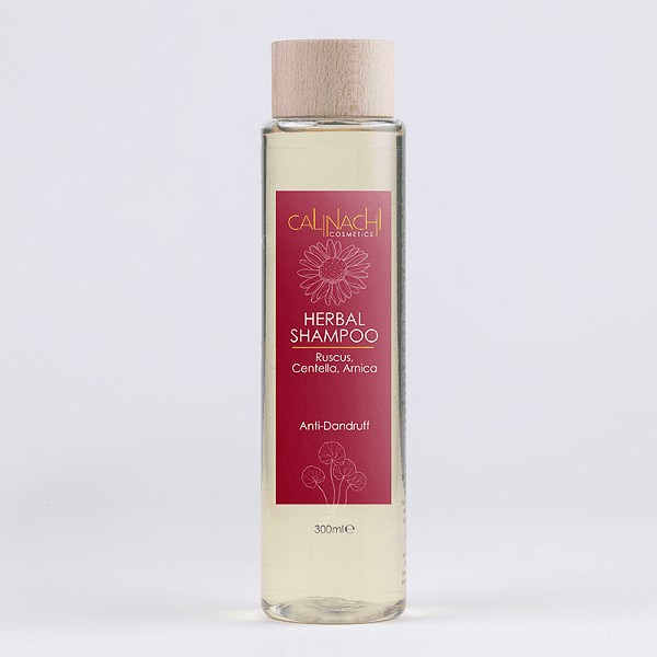 Безсулфатен Билков шампоан за коса и скалп против пърхот Calinachi, 300ml — оферта от shop.curly.bg