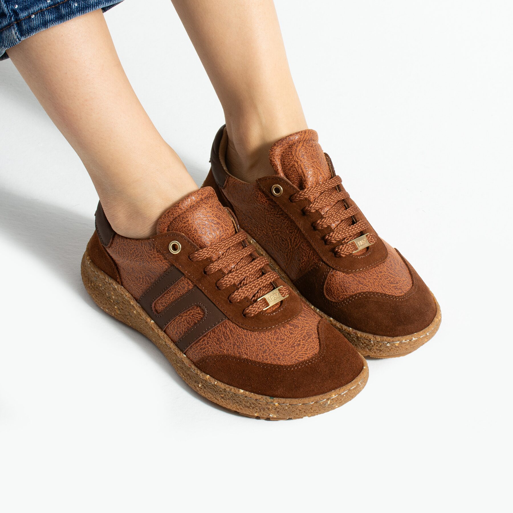 Дамски боси обувки с широка предна част - Terracotta — оферта от armadabg.eu