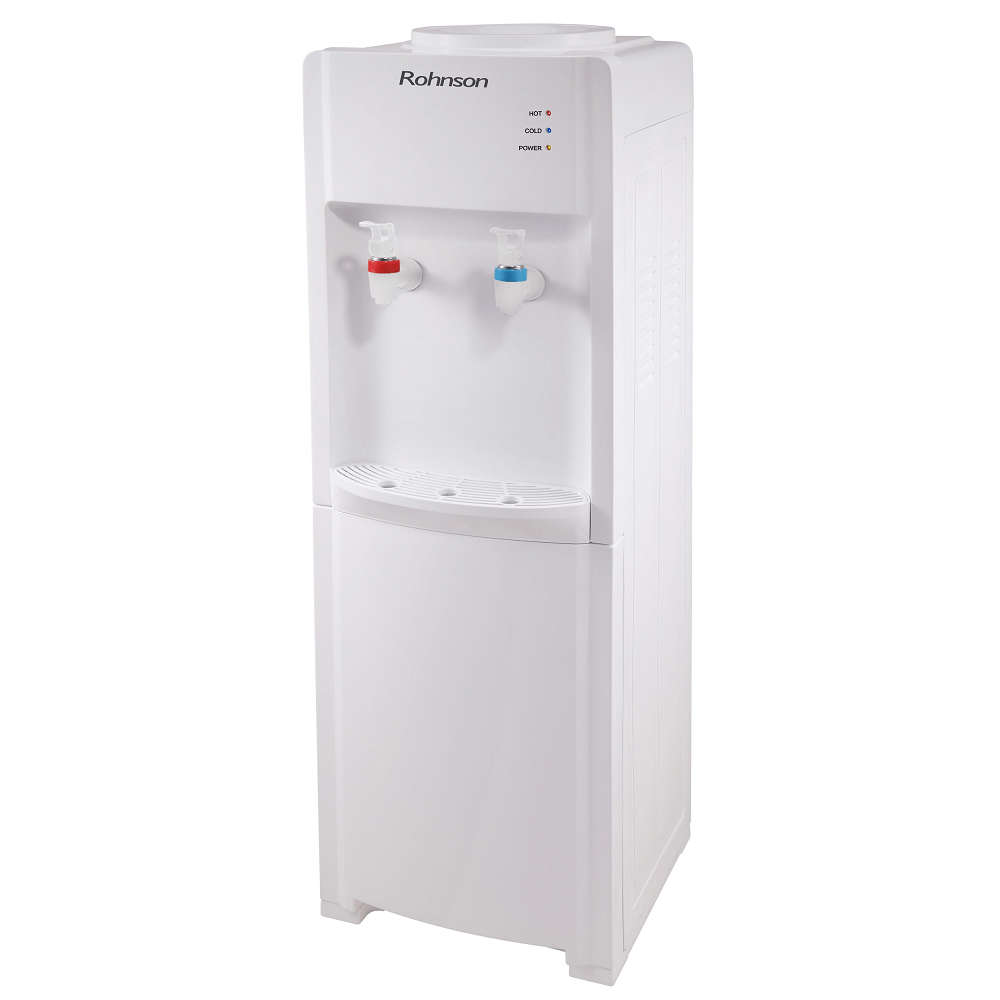 Диспенсър за вода Rohnson R-9708, 550W, Термостат, Компресорно охлаждане, Защита от претоварване — оферта от potrebno.bg