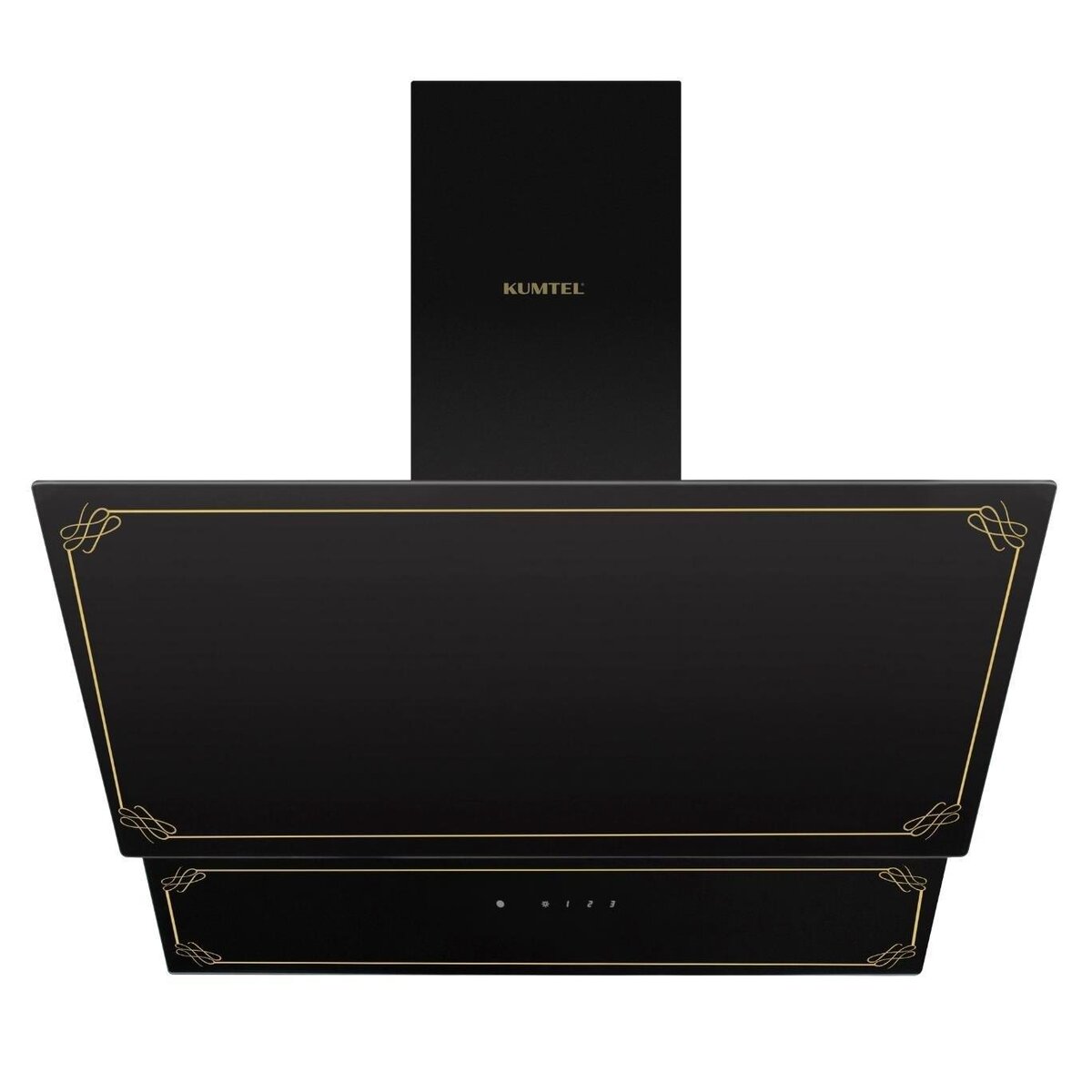 Абсорбатор Kumtel DA6-835, 142W, 650 m³/h, 3 скорости, Дистанционно, Закалено стъкло, Черен — оферта от potrebno.bg