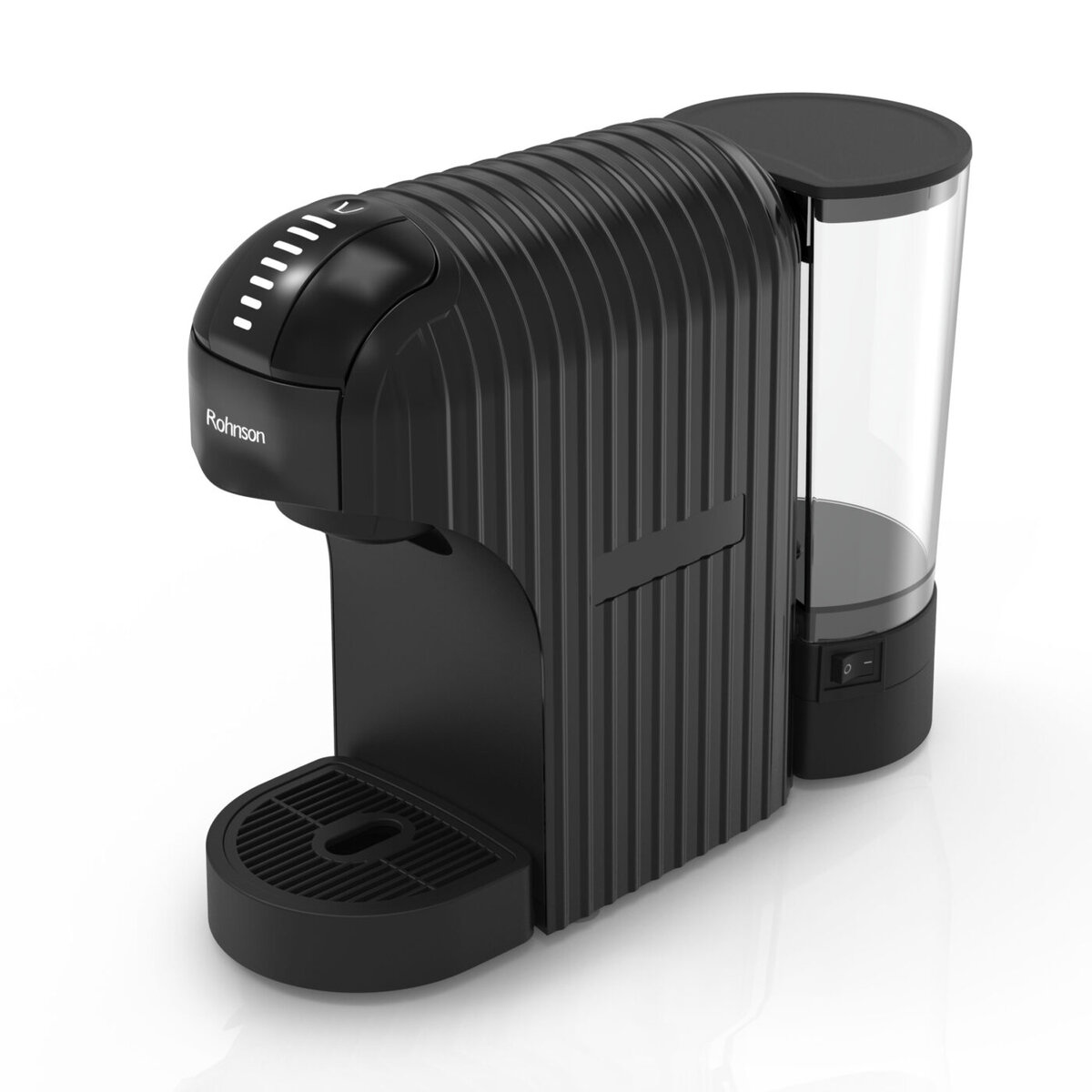 Еспресо машина за мляно кафе и капсули Rohnson R-98048B, 1400W, 20 bar, 0.85L, Черен — оферта от potrebno.bg