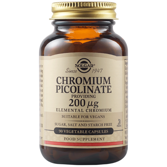 Хром пиколинат за контрол на кръвната захар  200 μg х 90 таблетки — оферта от pankostanchev.com