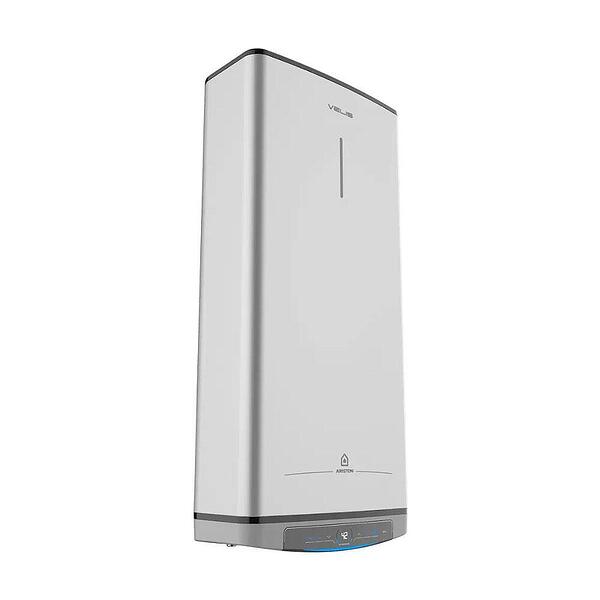 Ariston Velis Tech Wi-Fi 100 L, електрически плосък мултипозиционен бойлер, inox — оферта от banyamag.com
