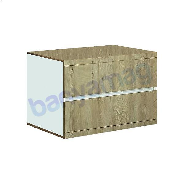 Долен шкаф за баня Халеси 80 см, за комбинация с мивка над плот — оферта от banyamag.com