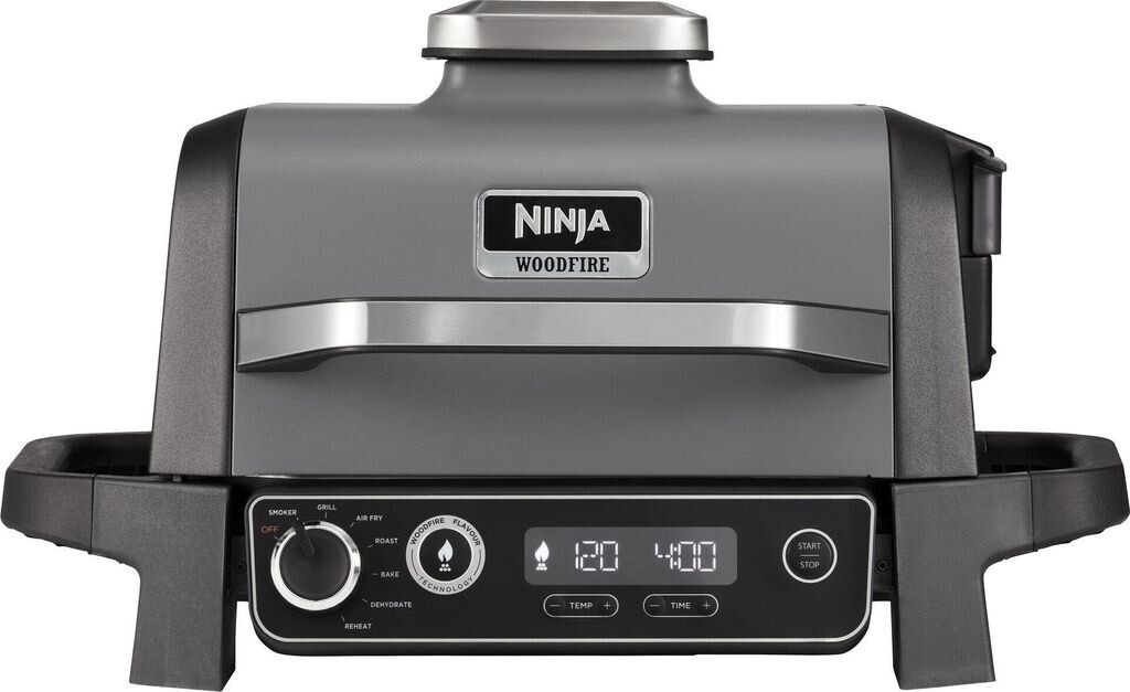 Електрическа скара Ninja OG701EU Woodfire, 2400W, сива — оферта от airtrade.bg