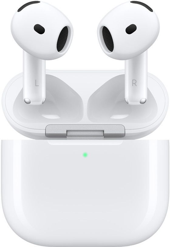 Безжични слушалки Apple AirPods 4, Bluetooth, TWS, бели — оферта от airtrade.bg