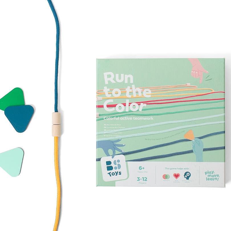 Детска игра за двора - Бягайте до цветовете — оферта от woodenmagic.bg