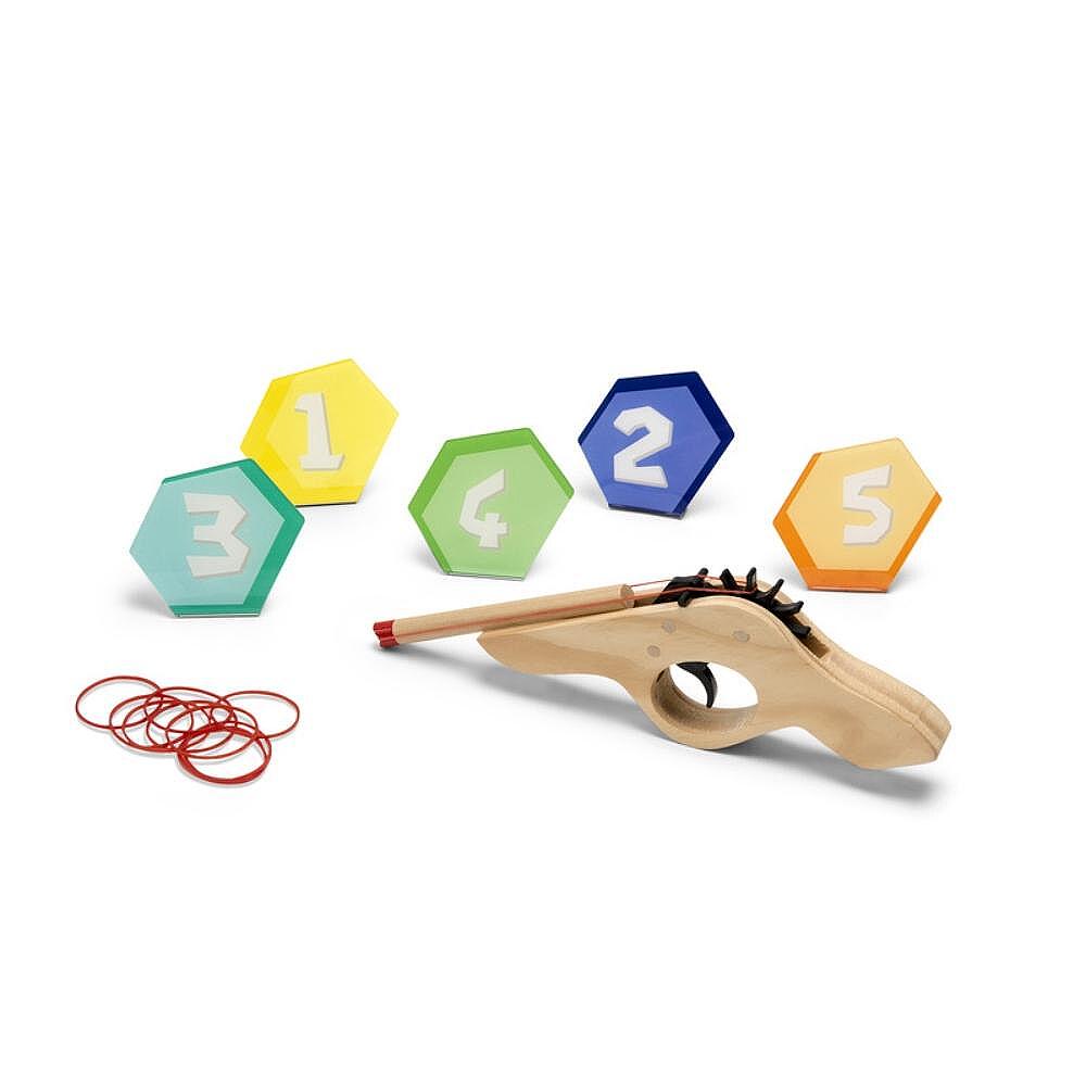 Пистолет с мишени - играчка за момчета — оферта от woodenmagic.bg