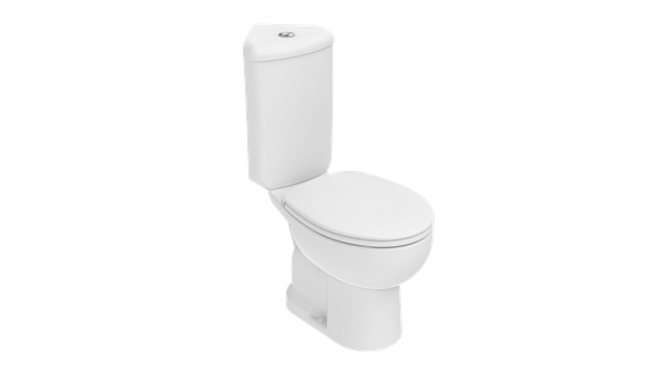 Creavit WC комплект с ъглово казанче (ъглов моноблок), вертикално оттичане — оферта от banyamag.com