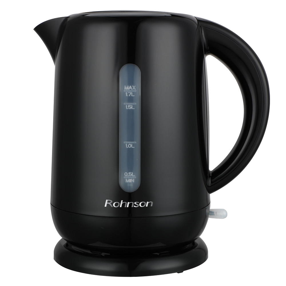 Електрическа кана Rohnson R-7033B, 2200W, 1.7 L, черна — оферта от airtrade.bg