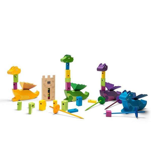 Конструктивна настолна игра Дракони — оферта от woodenmagic.bg