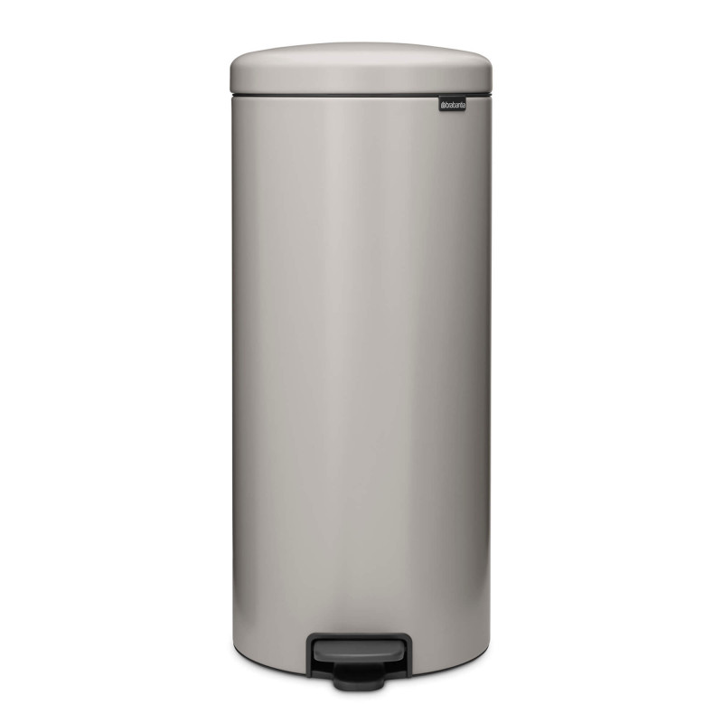 Кош за боклук с педал Brabantia NewIcon 1010442, 30 л, Плавно затваряне, Противоплъзгаща основа, Светлосив — оферта от alleop.bg