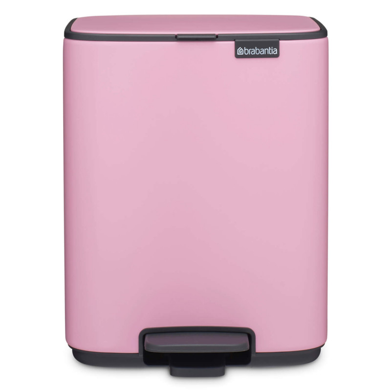 Кош за боклук Brabantia Bo Pedal 1010445, 7 л, Плавно затваряне, Гумирана основа, Розов — оферта от alleop.bg