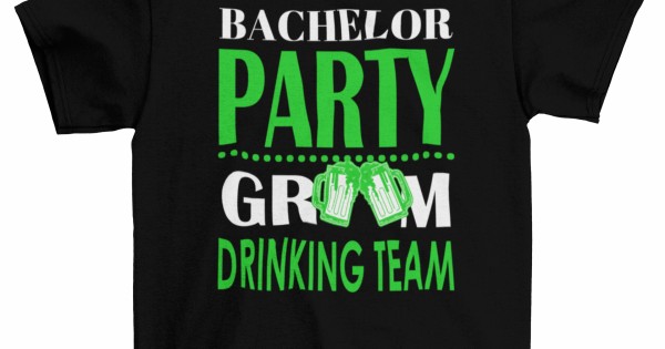 Тениски за ергенско парти - Bachelor Party Drinking Team — оферта от clothink.eu