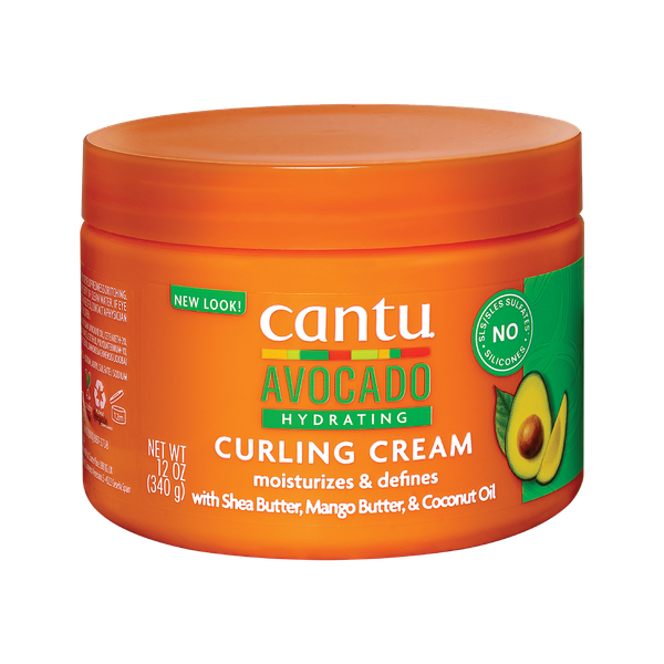 Хидратиращ крем за къдрици с авокадо Cantu Avocado Hydrating Curling Cream, 340гр — оферта от shop.curly.bg