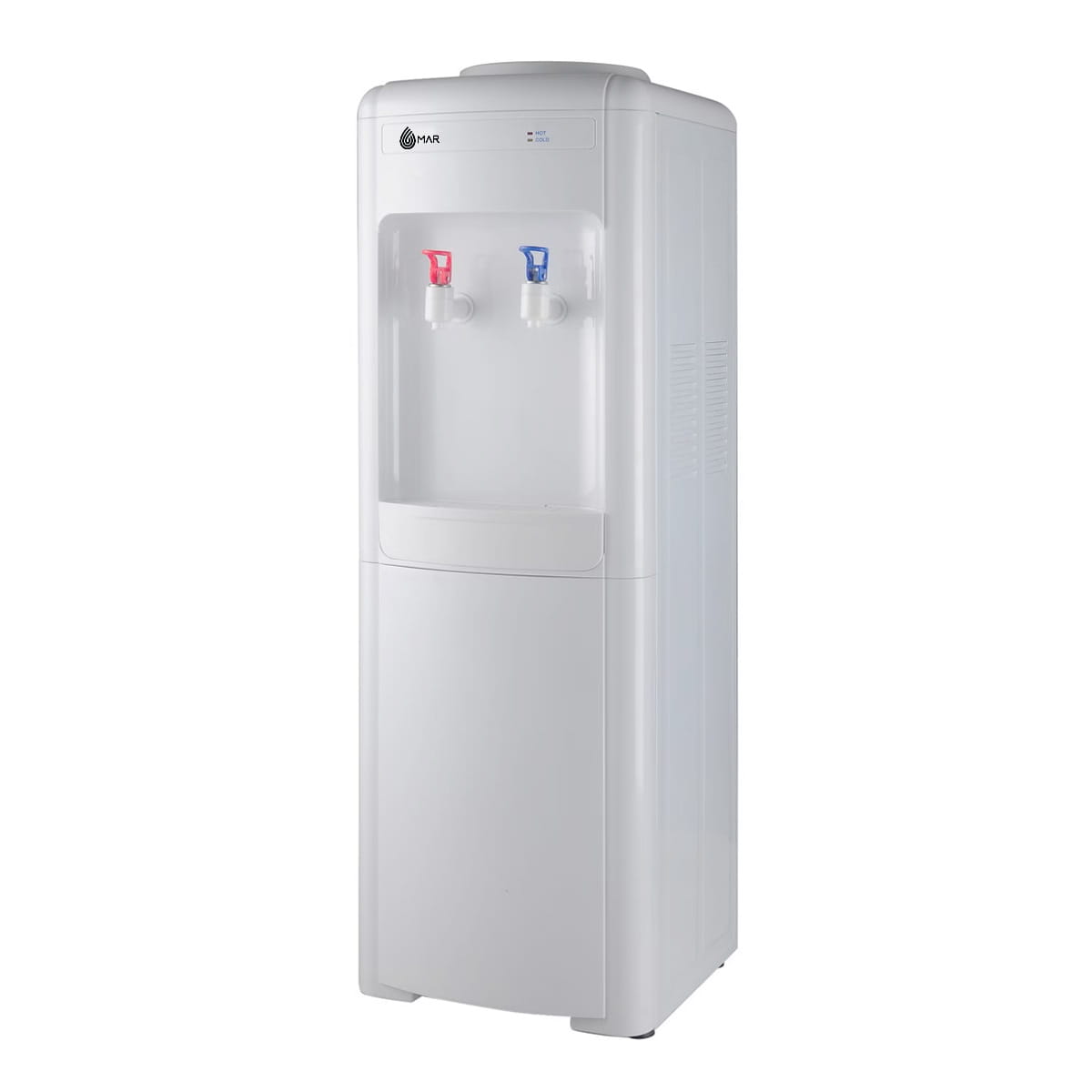 Диспенсър за вода MAR WE-852, 620W, Електронен, Затопляне 550W, Охлаждане 70W, 15-85°C, Горно зареждане, Бял — оферта от potrebno.bg