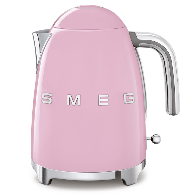 Електрическа кана SMEG KLF03PKEU, 2400 W, 1.7 л, 360° основа, Гланцово покритие, Розов — оферта от alleop.bg