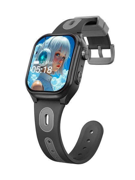 Детски Смарт часовник Nubki D18, Android 9, AI асистент, 4G, GPS+LBS+Wi-Fi Tracking, IPS Дисплей 2", 320*385 HD IPS Curved Дисплей, Камера, Видео разговор, Черен — оферта от nubi.bg