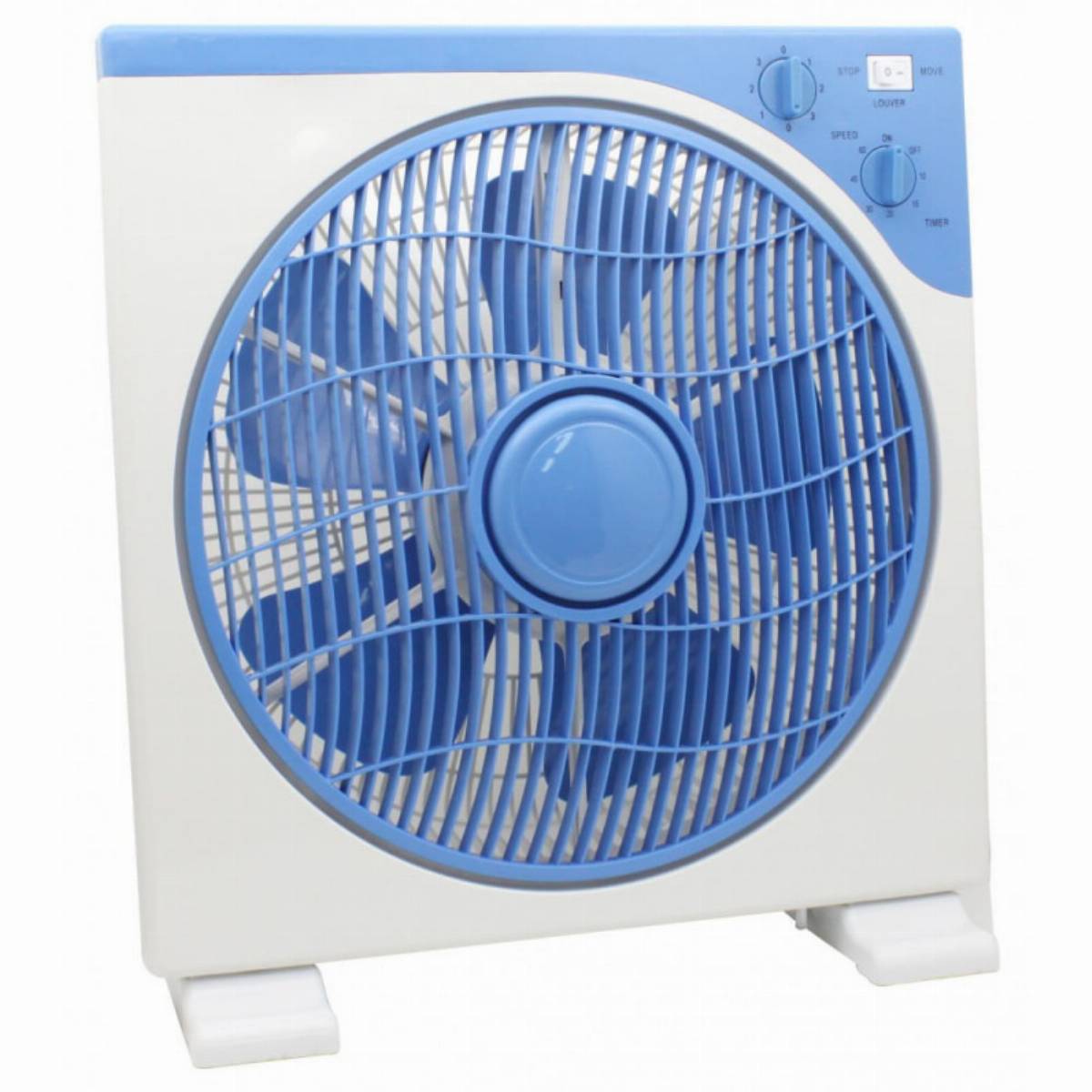 Вентилатор бокс Rosberg R51760C12, 40W, 3 скорости, Таймер 60 мин, Син/бял — оферта от technomani.bg/