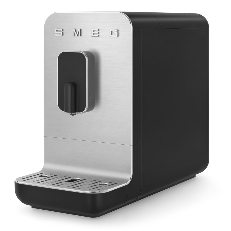 Еспресо машина SMEG Collezione BCC11BLMEU, 1350 W, 19 bar, 1.4 л, 8 функции, Вградена мелачка, Черен — оферта от alleop.bg