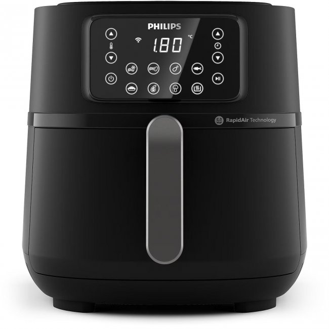 Фритюрник с горещ въздух Philips HD9285/90, 7.2L, 2000W, черен — оферта от airtrade.bg