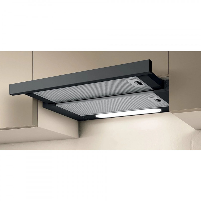 Абсорбатор за вграждане Elica Elite 14 Lux BL 60, 121 W, 60 см, Клас D, 304 м3/ч, LED осветление, Черен — оферта от alleop.bg