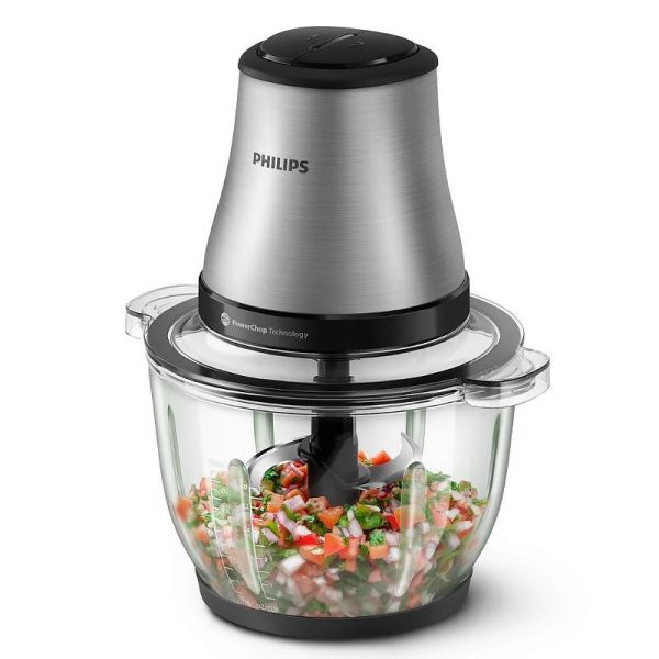 Електрически чопър Philips HR1503/00, 450W, 2L, сив — оферта от airtrade.bg