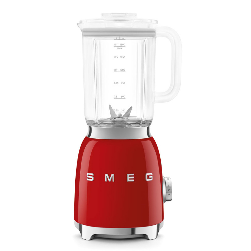 Блендер Smeg BLF03RDEU, 800W, 1.5 л, 18000 об/мин, 4 програми, 4 скорости + Пулс, Неръждаема стомана, Червен — оферта от alleop.bg