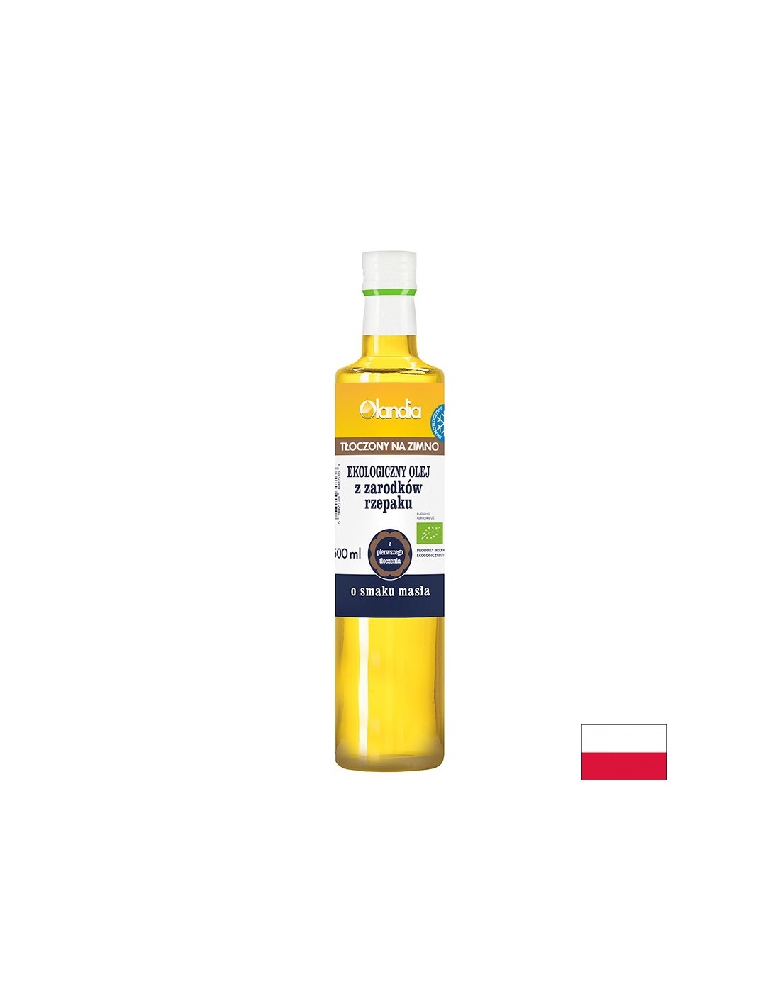 Масло от рапица с вкус на краве масло (студено пресовано), БИО, 500 ml — оферта от revita.bg